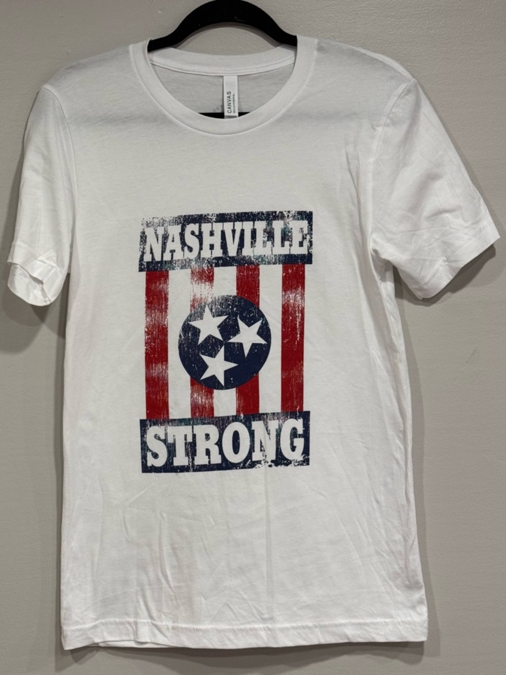 Barstool Sports Nashville Strong Red White & Blue Graphic Tee Size Small